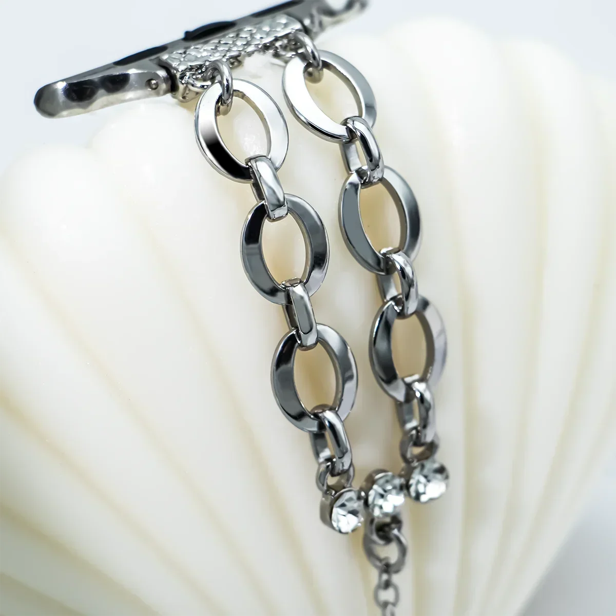 Металлический ремешок-цепочка для Apple Watch Band Series 10 42/46 мм Ultra 49 41 40 44 45 38 мм Женский ремень-браслет для IWatch Ultra 10 8 7 6