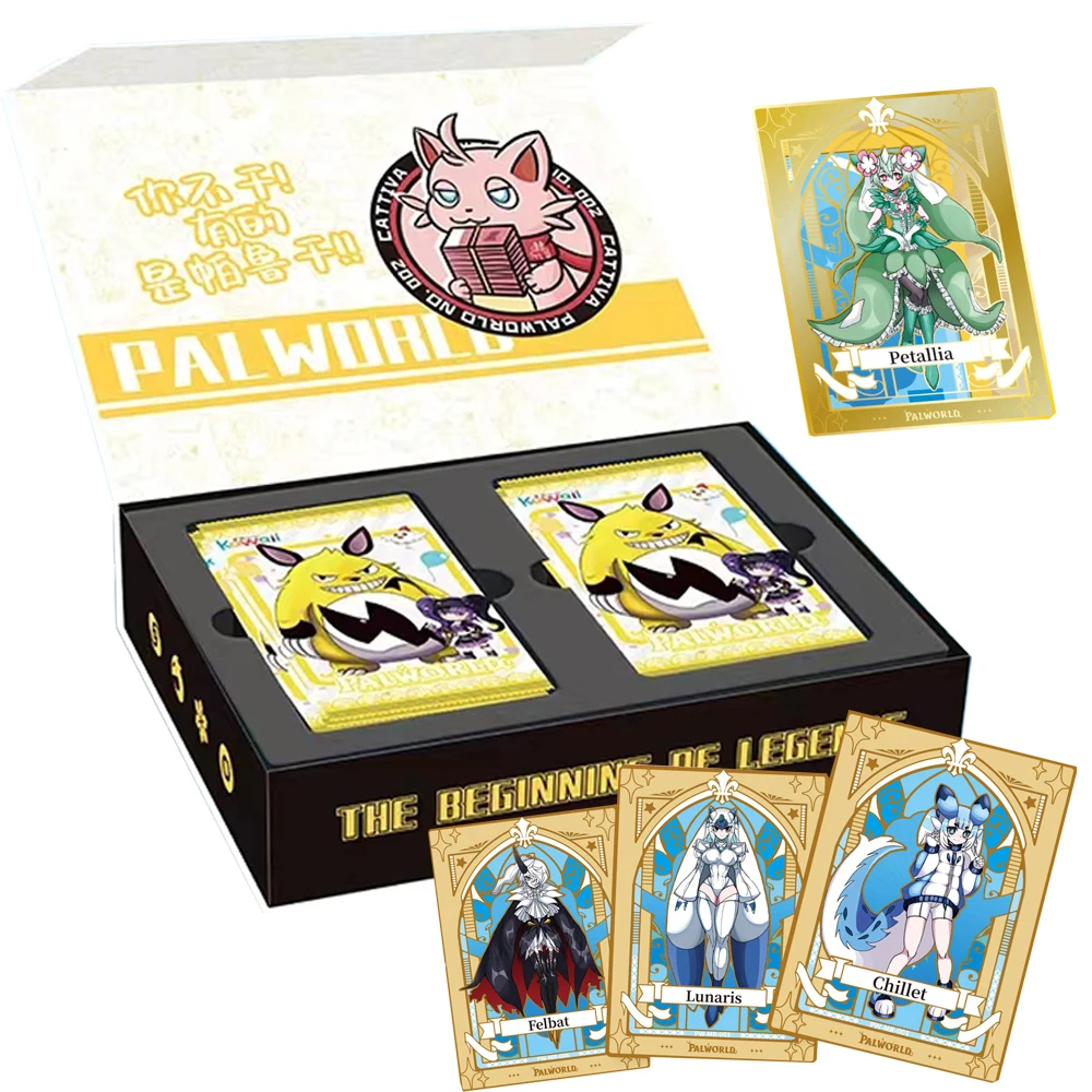 Cute Palworld Card Collection Independent Adventure Role-playing Game Rare Raster Paru Humanoid Card Birthday Gift For Children