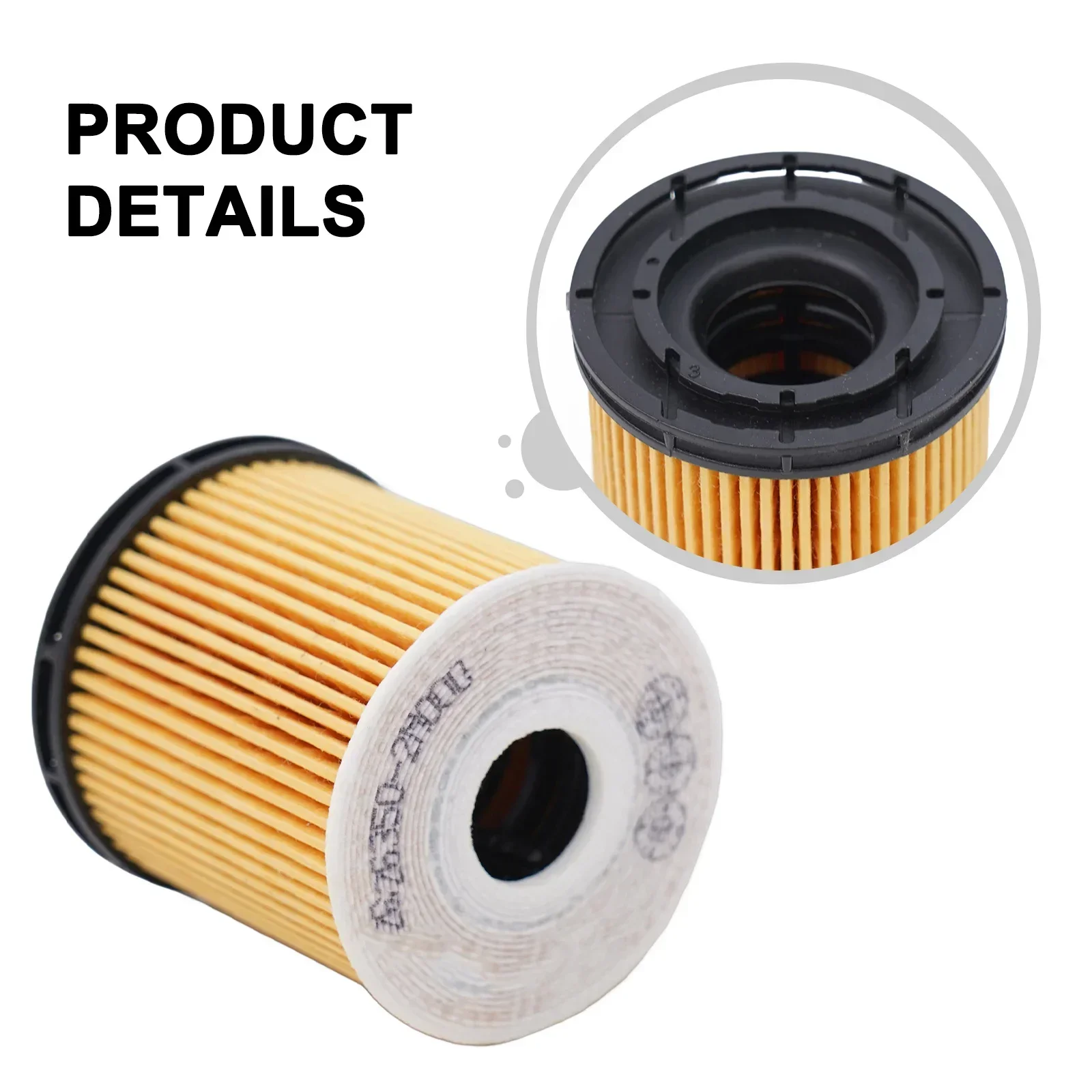 Car Oil Filter For Kia 1.6L Engine Fuel Filter Kit 26350-2M000 263502M000 Plastic+Rubber+Filter Paper+Filter Cotton Accessor