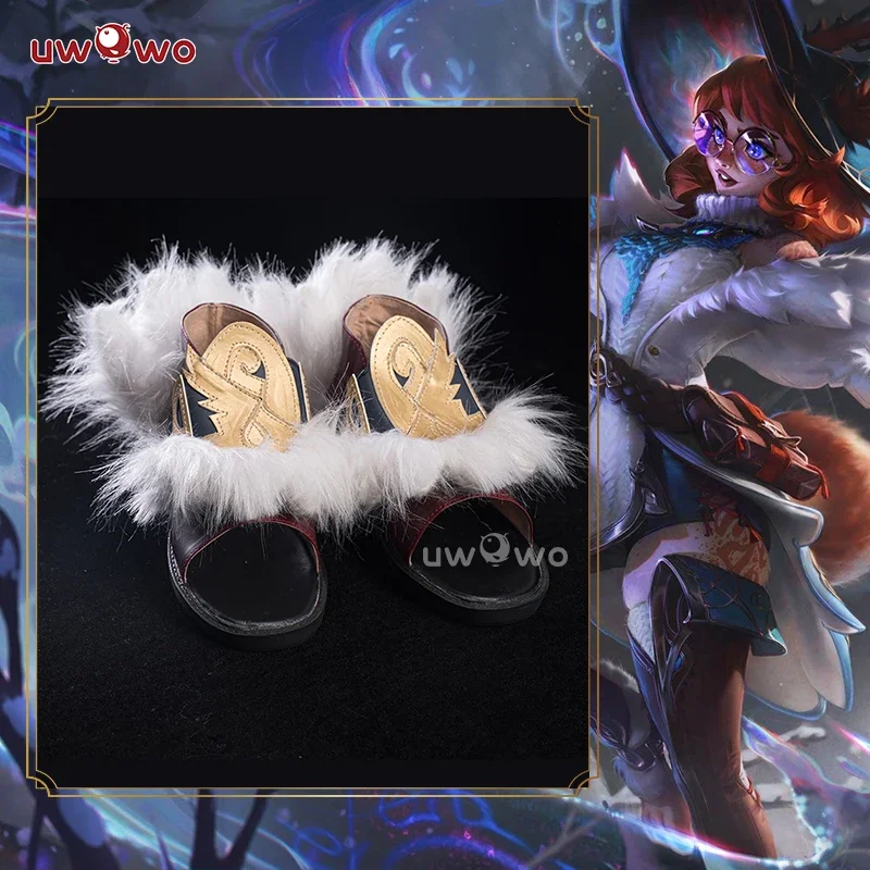

UWOWOW Aurora Shoes Game Aurora Witch Bunny Champion Cosplay Shoes Size 35-45 Shoes cover