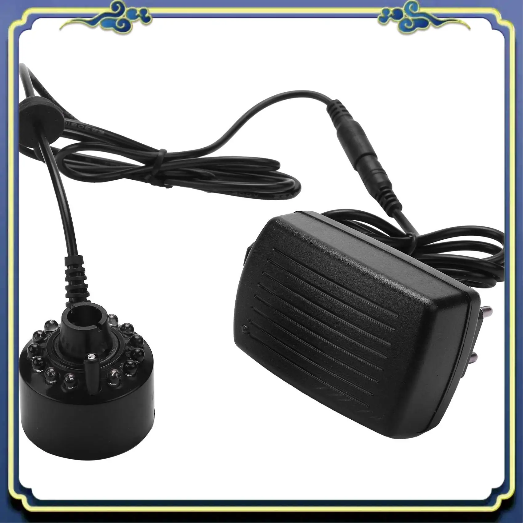 A56P-12 LED AC 100-240V Industrial Incubator Humidifier Nebulizer Smoke Machine Drinking Fountains Pond Ultrasonic Mist Maker EU