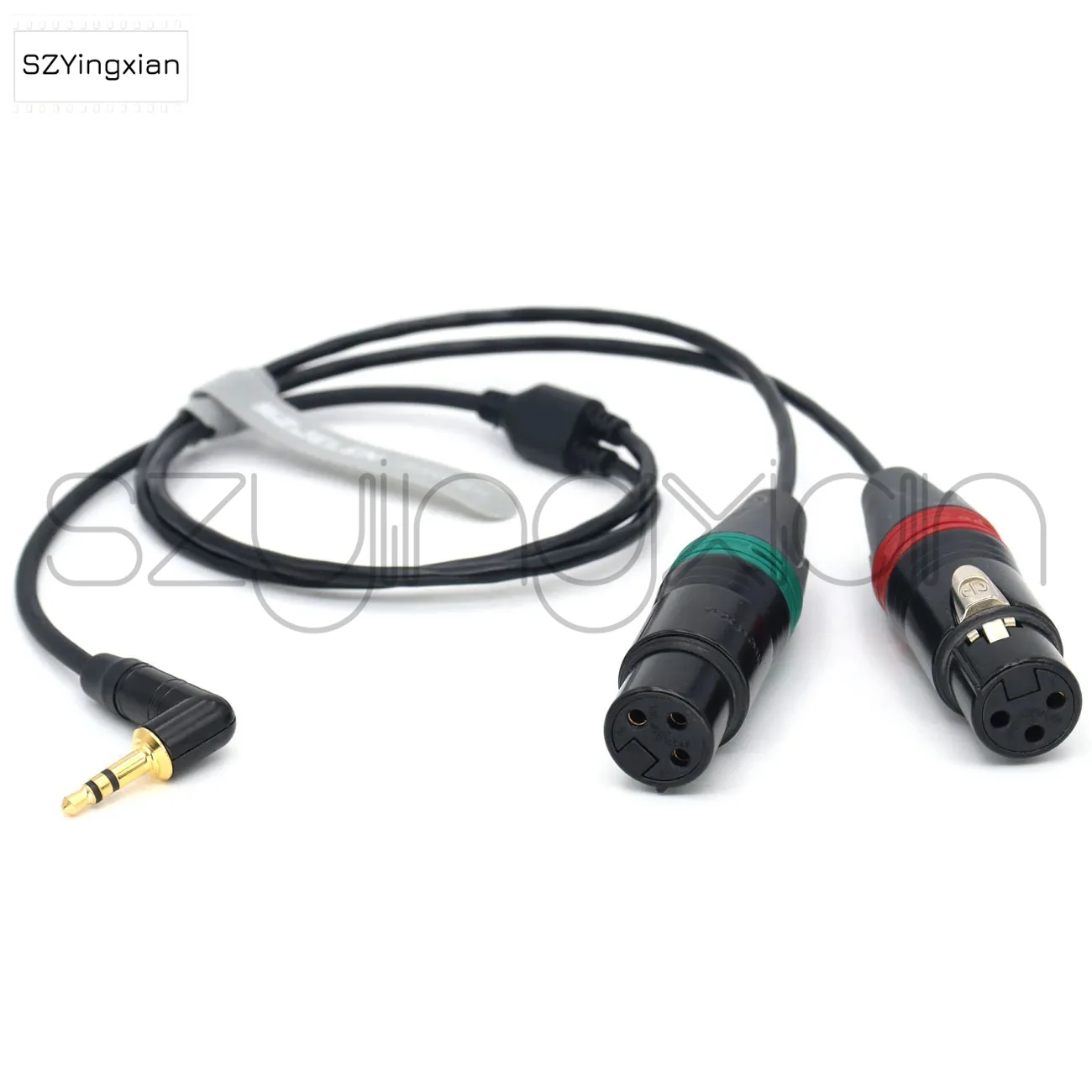 3.5mm TRS to Dual XLR3 Pin Female Audio Cable, Y-shaped Dual Channel Audio Cable