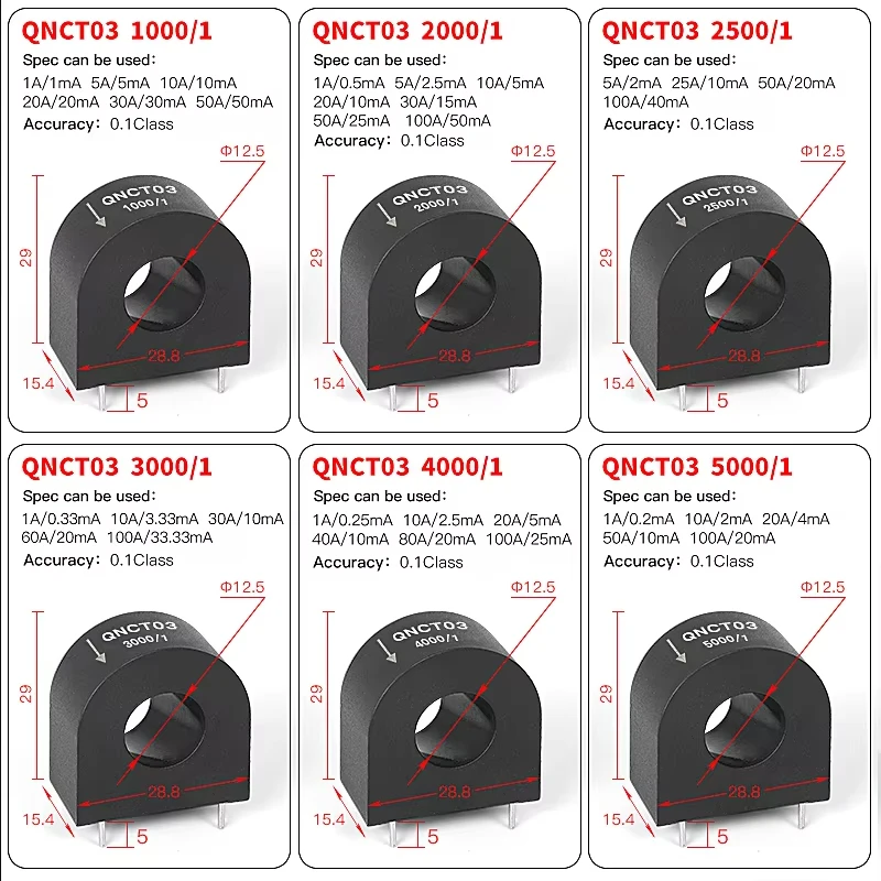 Picture 6: QNPT02 AC Voltage Transformer PCB Micro Precision 2mA 2mA 110V 220V 380V sensor transducer potential transformer current factory