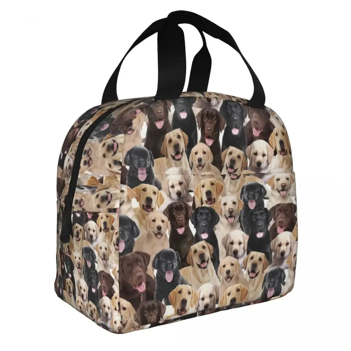 

Labrador Cute Dog Insulated Lunch Bags Thermal Bag Meal Container Christmas Leakproof Lunch Box Tote for Men Women Beach Travel
