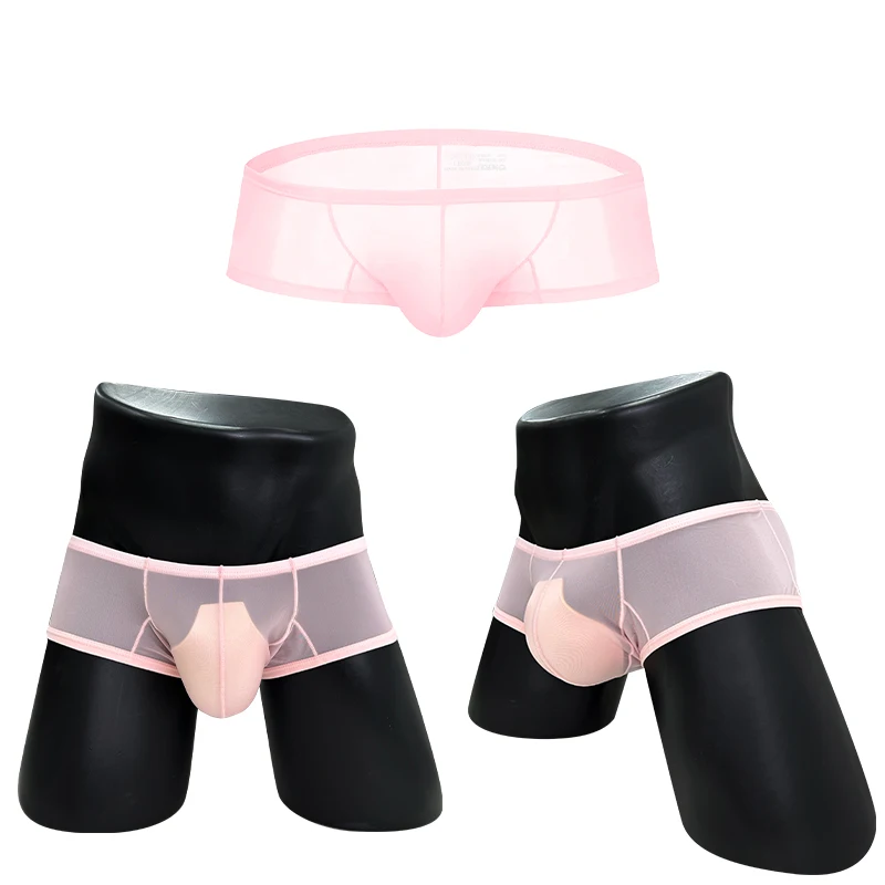 Boxers Man Ice Silk Transparent Panties Underwear Boxer Male Mini Short Boxer for Men Lingeries Hot Sexy Tоy Mens Underpants