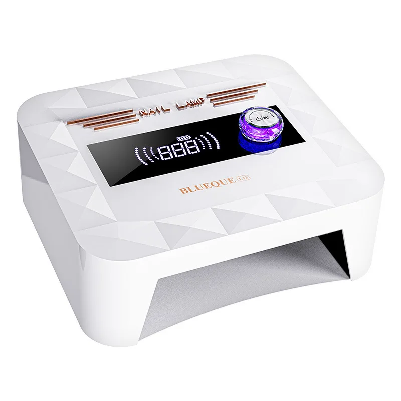 Metal Bottom Plate Quick-Drying Nail Lamp Desktop Charging High Power Uv Baking Lamp Induction Drying Therapy Machine