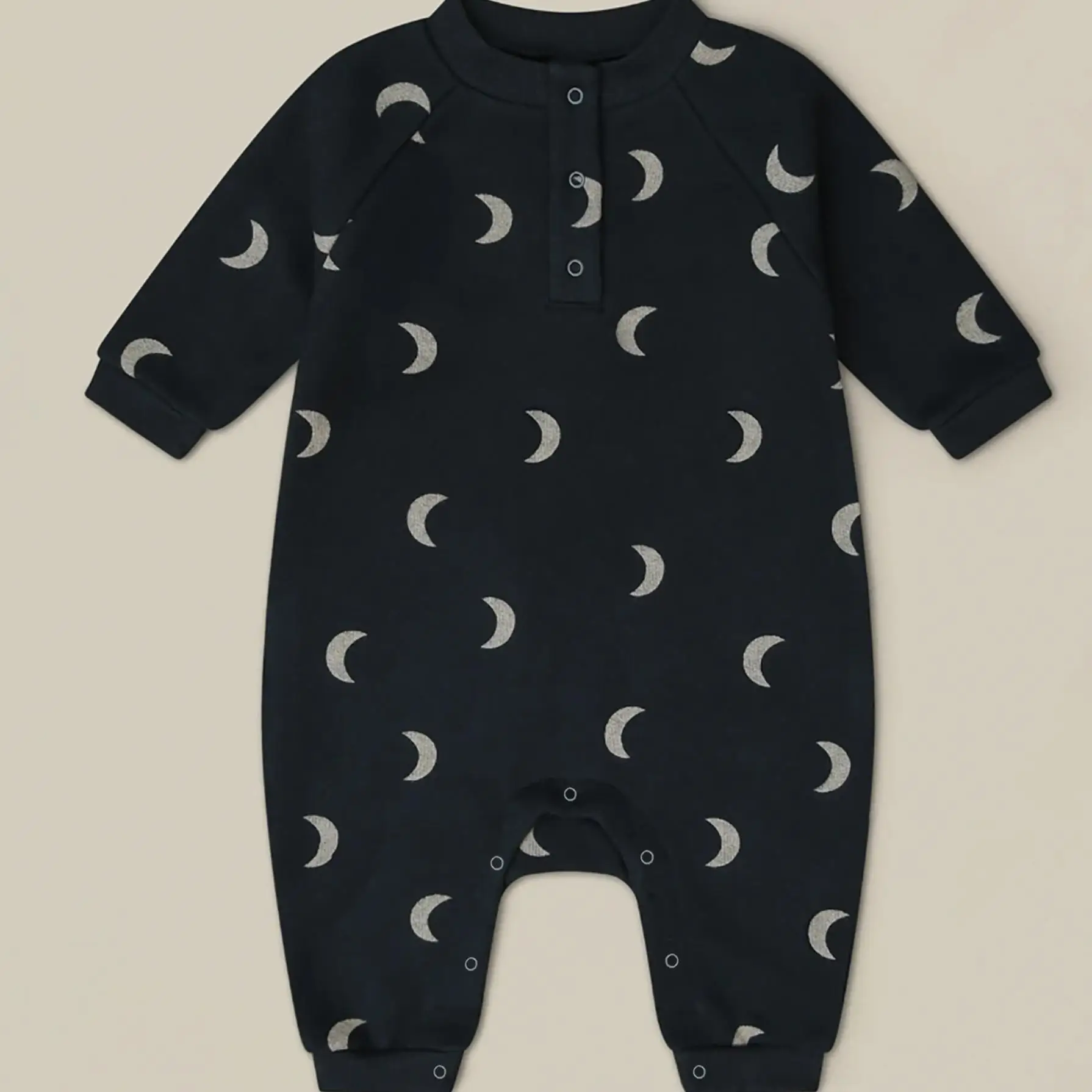 Autumn Winter Boy Girl Baby Moon Print Long Sleeve Jumpsuit Newborn Thicken Warm Casual Romper Infant Fashion Cotton One-piece