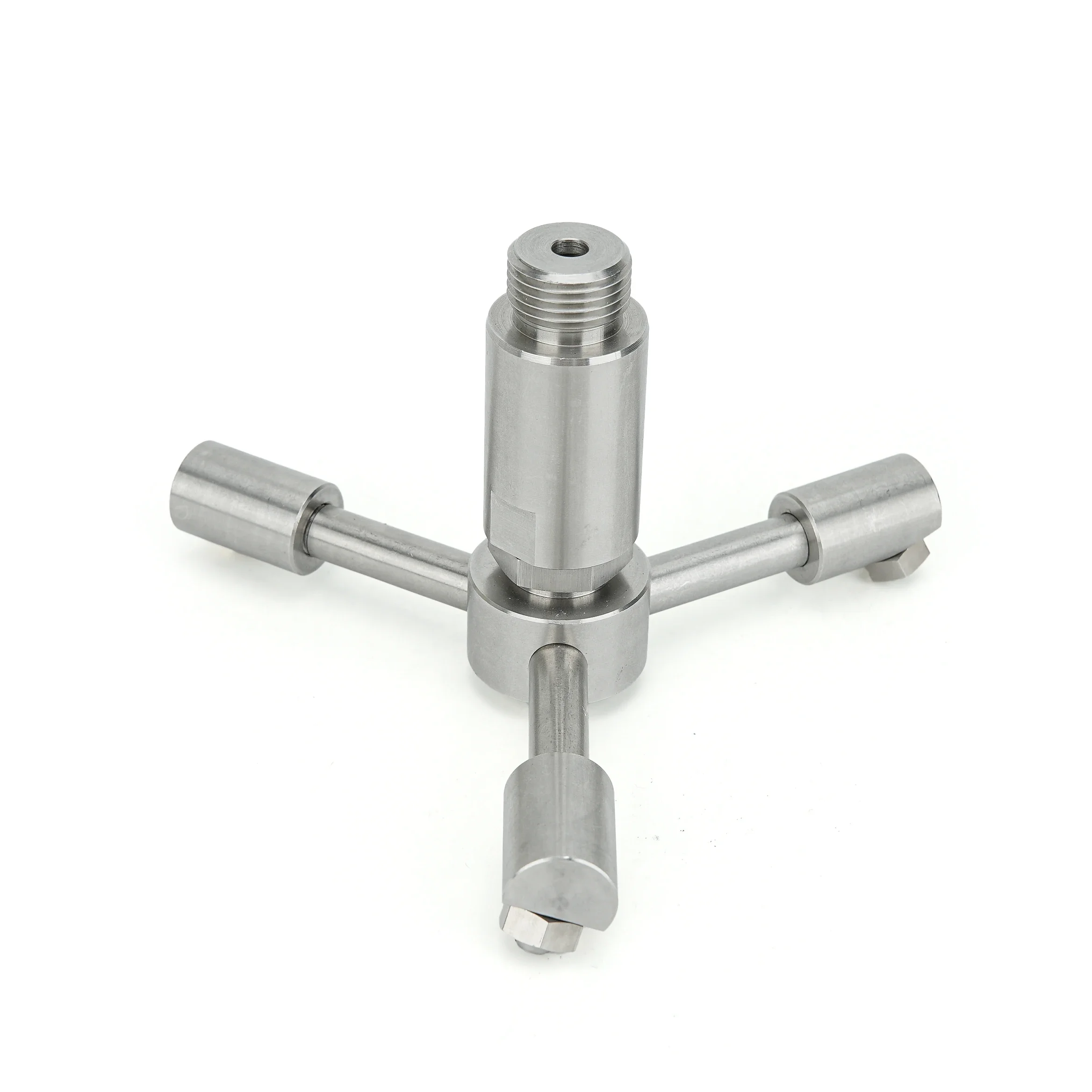 فوهة دوارة 360 درجة من الفولاذ المقاوم للصدأ مقاس 1/2 بوصة، فوهة تنظيف خزان الضغط العالي، فوهة رش الغسالة لإزالة الغبار