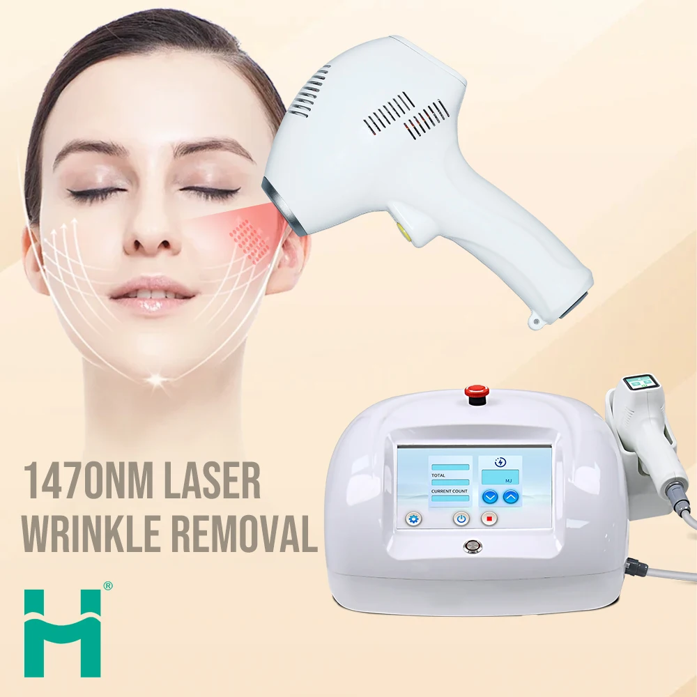 Portable 1470nm Laser Facial Care Skin Rejuvenation Wrinkle Removal Beauty Machine for Anti-Aging