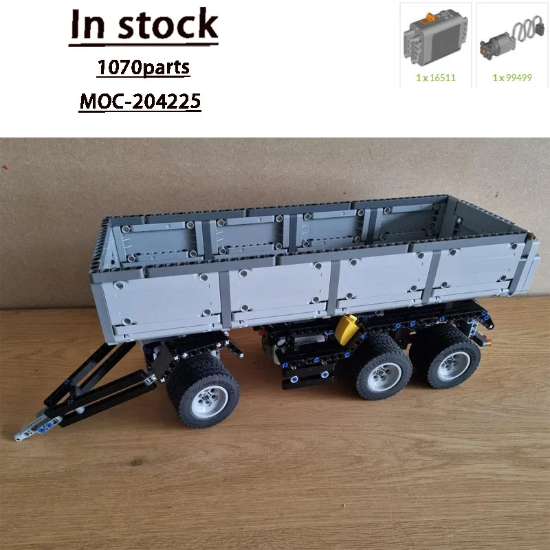 

MOC-204225 Cargo Transport Dump Truck Trailer Building Block Model • 1070 PartsMOC Creative Boy Kids Birthday Toys Gifts