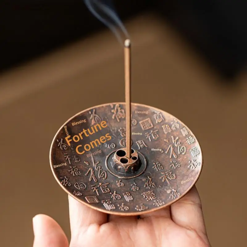 1/2/3/4Pcs Metallic Golden Toad Incense Stick Holder Zen Lotus Buddha Censer Aromatherapy for Buddhism