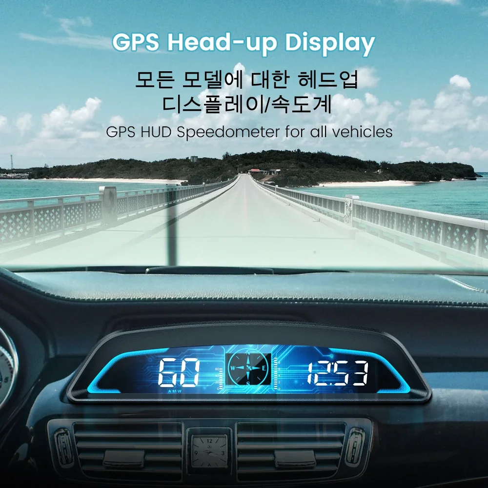 ZUIMI G3 GPS HUD Heads Up Display Car Speedometer Smart Digital Alarm Reminder Meter Car Electronics Accessories For All Cars