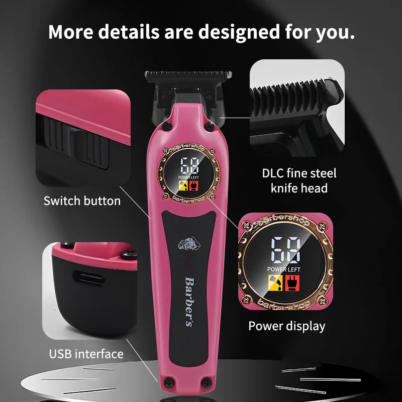 New Design Professional Clippers Electric Hair Clippers Trimmer for Men Electric Hair Cutting Machine Razor Clipper Beard Trimme