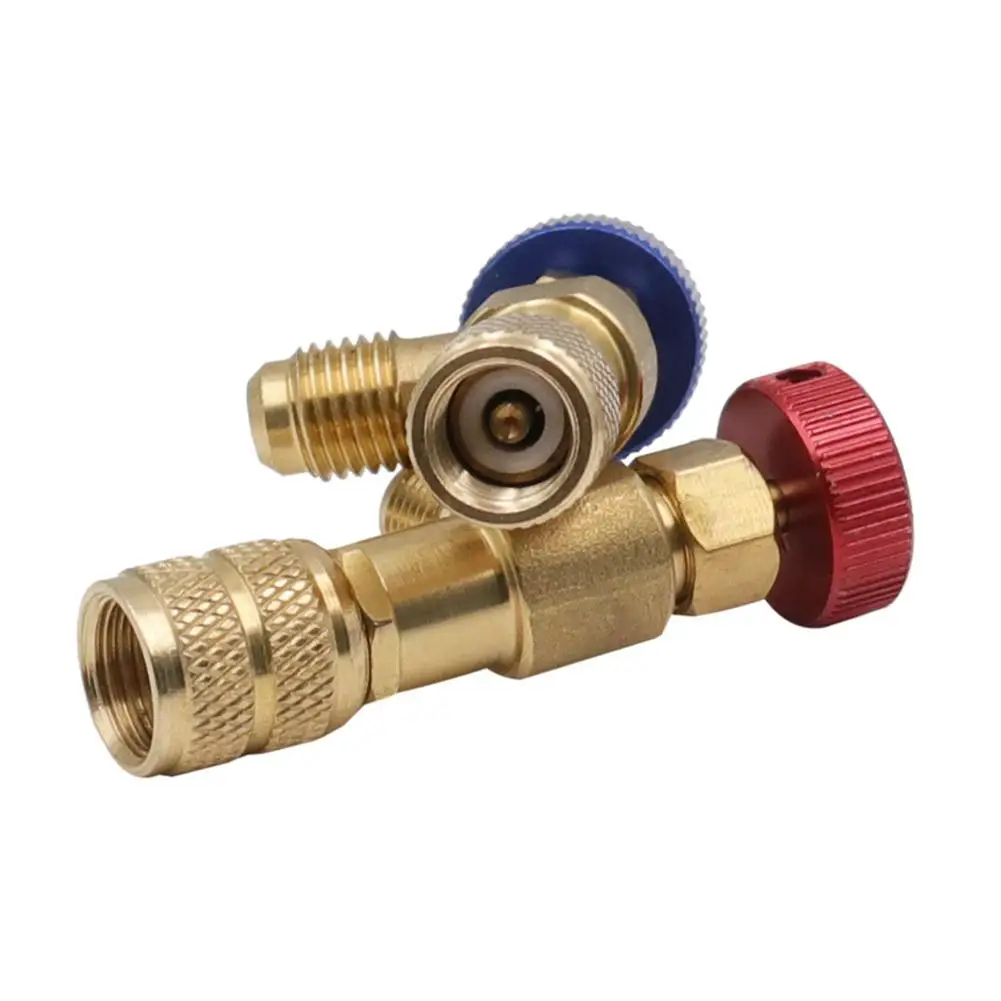 1Pcs Air Conditioning Refrigerant Safety Valve R410A R22 1/4 \