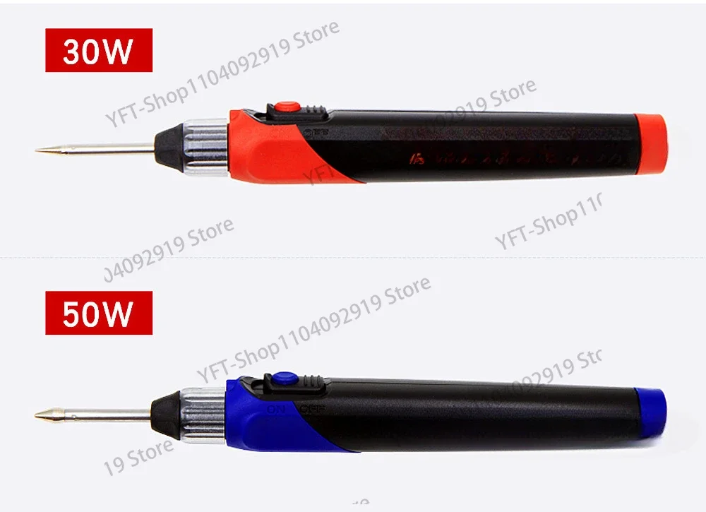 YPS-30W YPS-50W Rechargeable Fast Thermoelectric Soldering Iron Antistatic Wireless Lithium Battery Fast Heating Soldering Pen