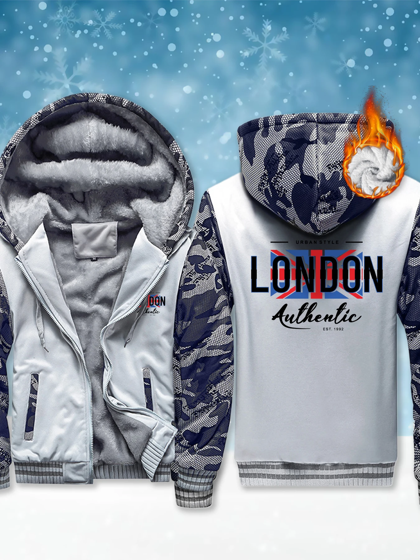 London Urban Style Print Men C - Winter Clothing London review and price