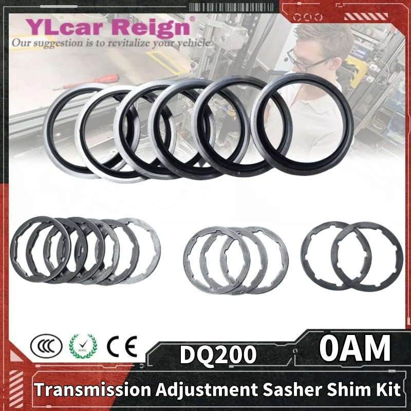 

DQ200 0AM Automatic Transmission Adjustment Washer Sasher Shim Gasket Kit For DSG 7 Speed VW AUDI SKODA SEAT Car Accessories