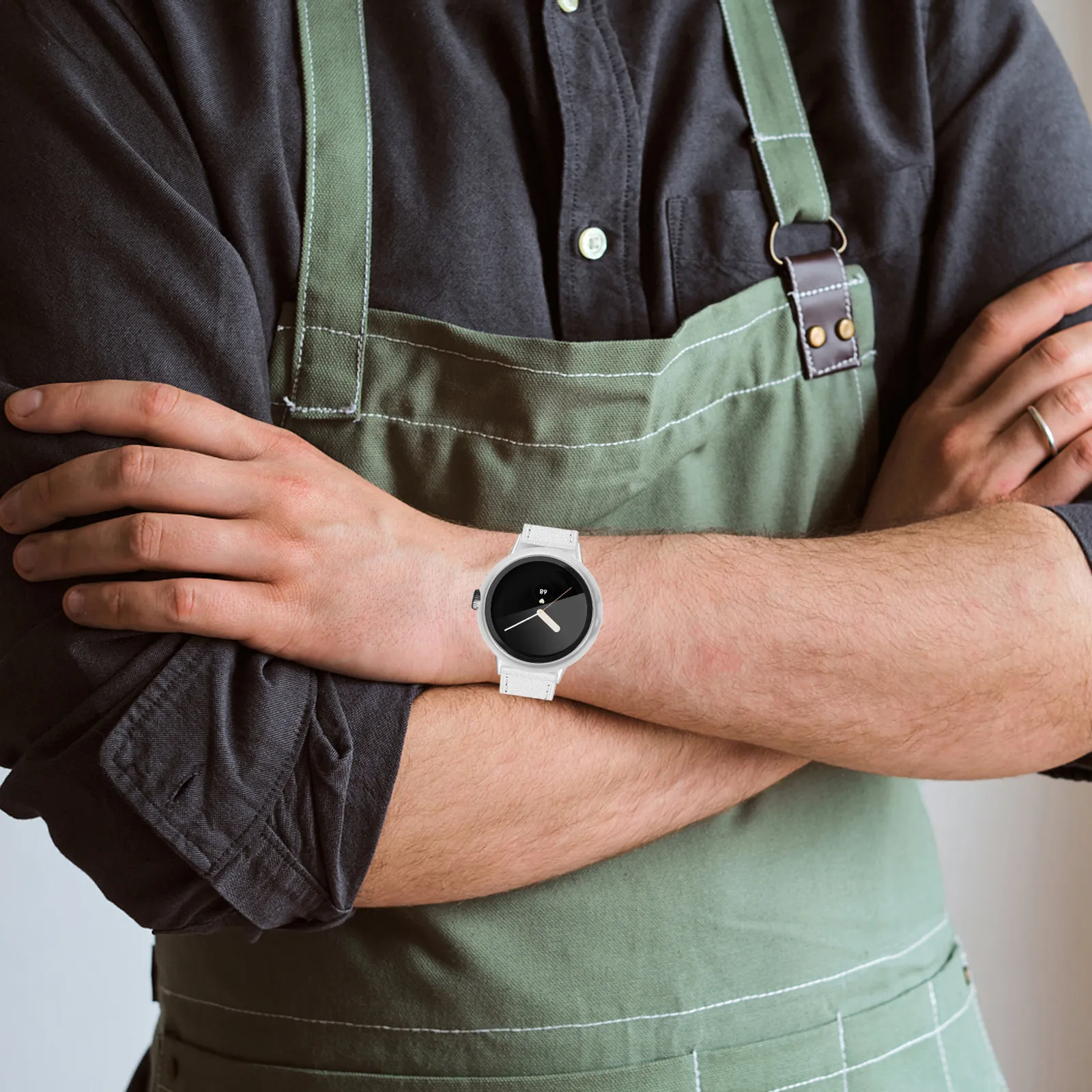 

2 шт. защитные чехлы из закаленного стекла для экрана часов, защита от царапин, противоударный чехол, совместимый с часами