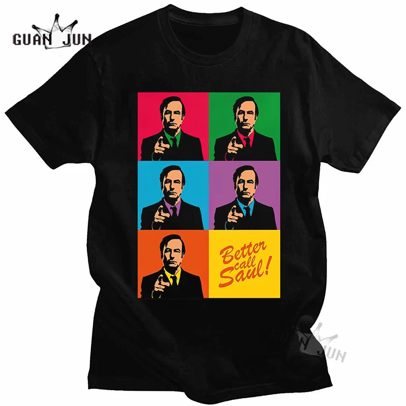 Better Call Saul Vintage T Shirt Mens Oversized Tshirts 100% Cotton Unisex T-shirts Heisenberg Breaking Bad Tees Harajuku Tops