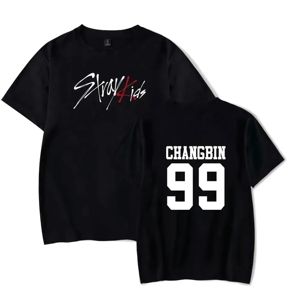 Trend Kpop Stray Kids T Shirt SKZ Men Women Cotton T-shirt Straykids Seungmin FELIX HYUNJIN JEONGIN MINHO Short Sleeve Shirt