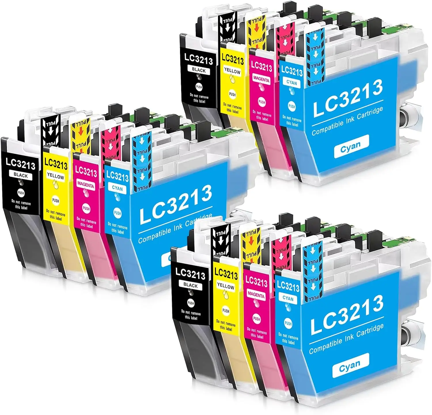 

Картриджи LC3213, совместимые LC-3213 LC-3211 MFC-J497DW MFC-J895DW DCP-J572DW MFC-J491DW MFC-J890DW DCP-J772DW DCP-J774DW (12PK)