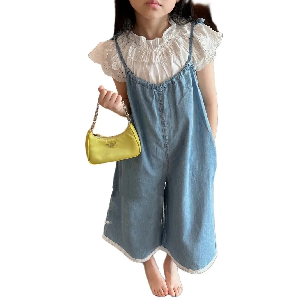 Kid\'s Parent-Child Parent-Child Clothing Mother-Daughter Clothing Dress Mother-Daughter Clothing Summer Korean Version Deni