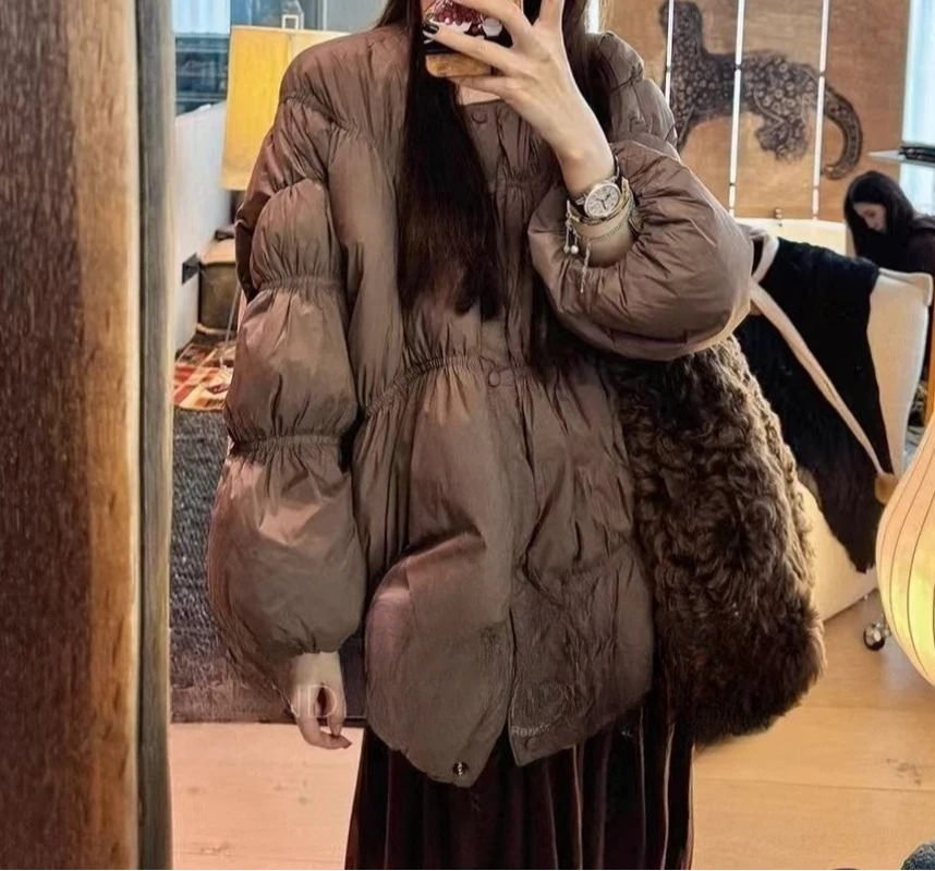 

Cotton Jacket Women's Single Breasted Winter 2025 New Item with High-end Feel