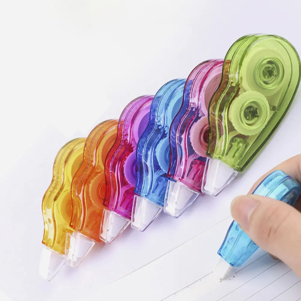 12Pcs Correction Tape Pack Compact Students Correction Tape Classroom Supplies Portable Writing Eraser Corrective Tapes