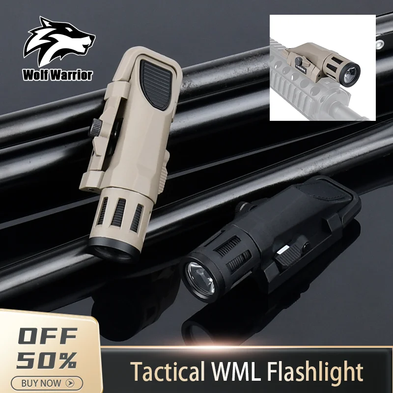 WADSN Tactical APL/WML White LED Light Reconnaissance outdoor hunting Constant strobe nylon Flashlight Fit 20MM Picatinny Rail