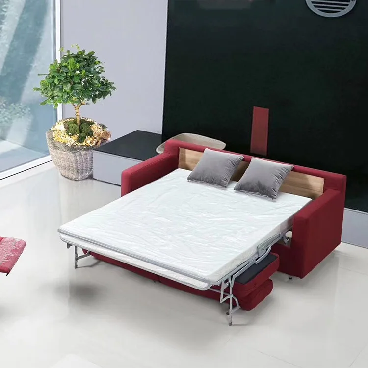 Multifunctional Sofa Bed with Hidden Foldable Design for Hotels Apartments and Small Spaces Includes Mattress