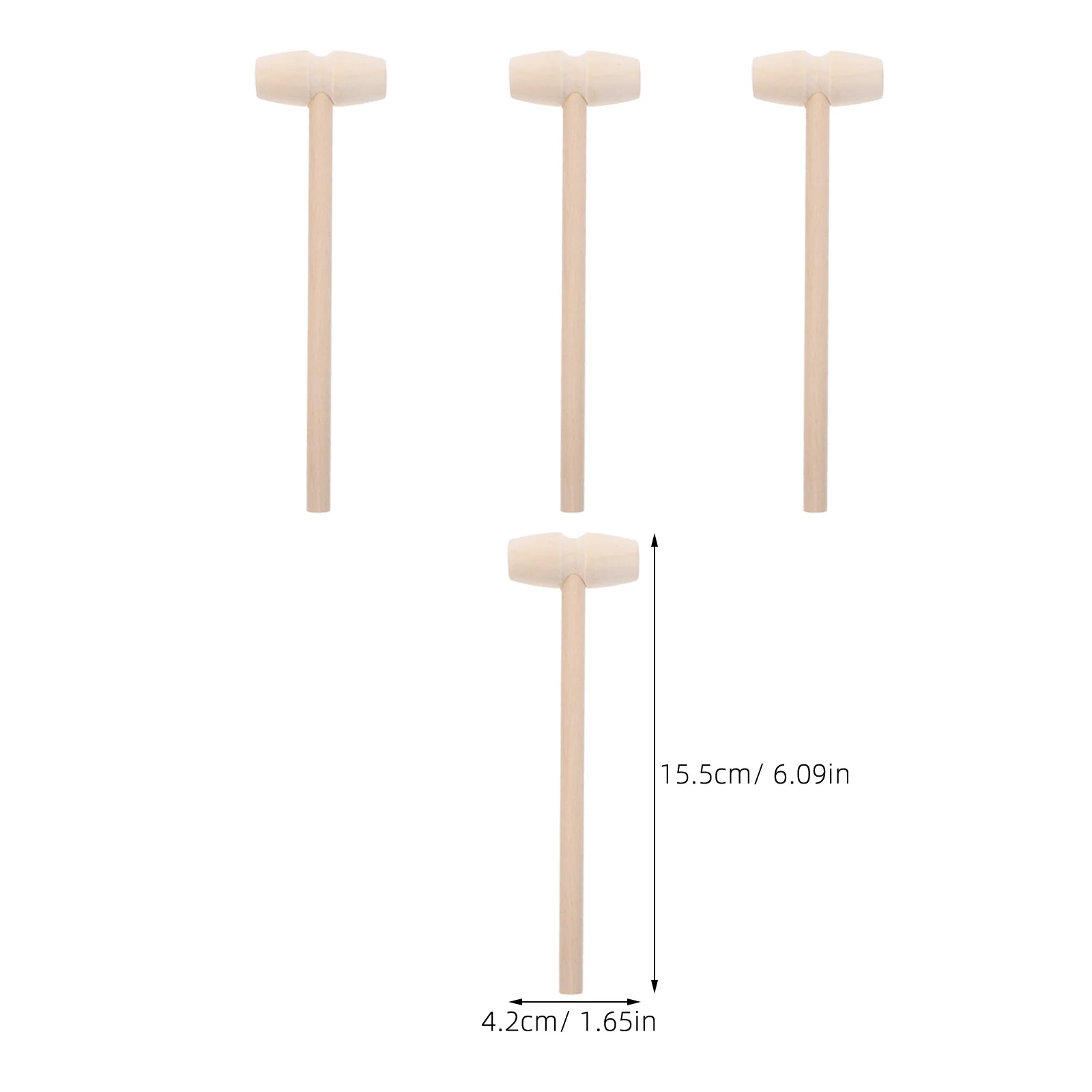 10 pz Martello di Legno Mini Martelli Per I Bambini Piccoli Strumenti di Martellatura Portatile Martellante Giocattolo Blocchi Gioco di Costruzione Martello