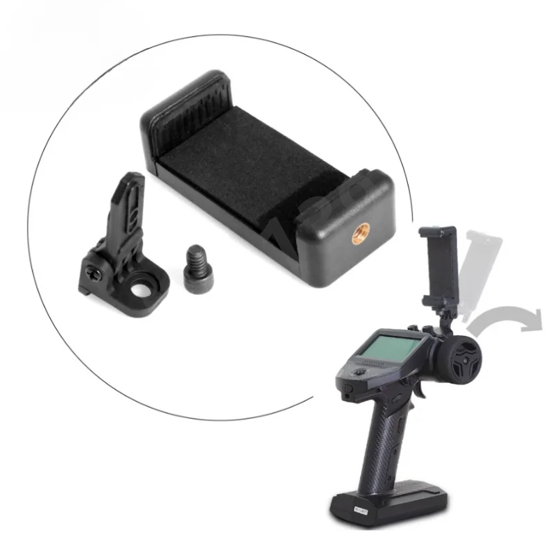 Transmitter Phone Mount Holder ABS Bracket Secure Grip FPV Flight Phone Clamp for Flysky G7P ST8 FS-G7P RC Parts Accessories