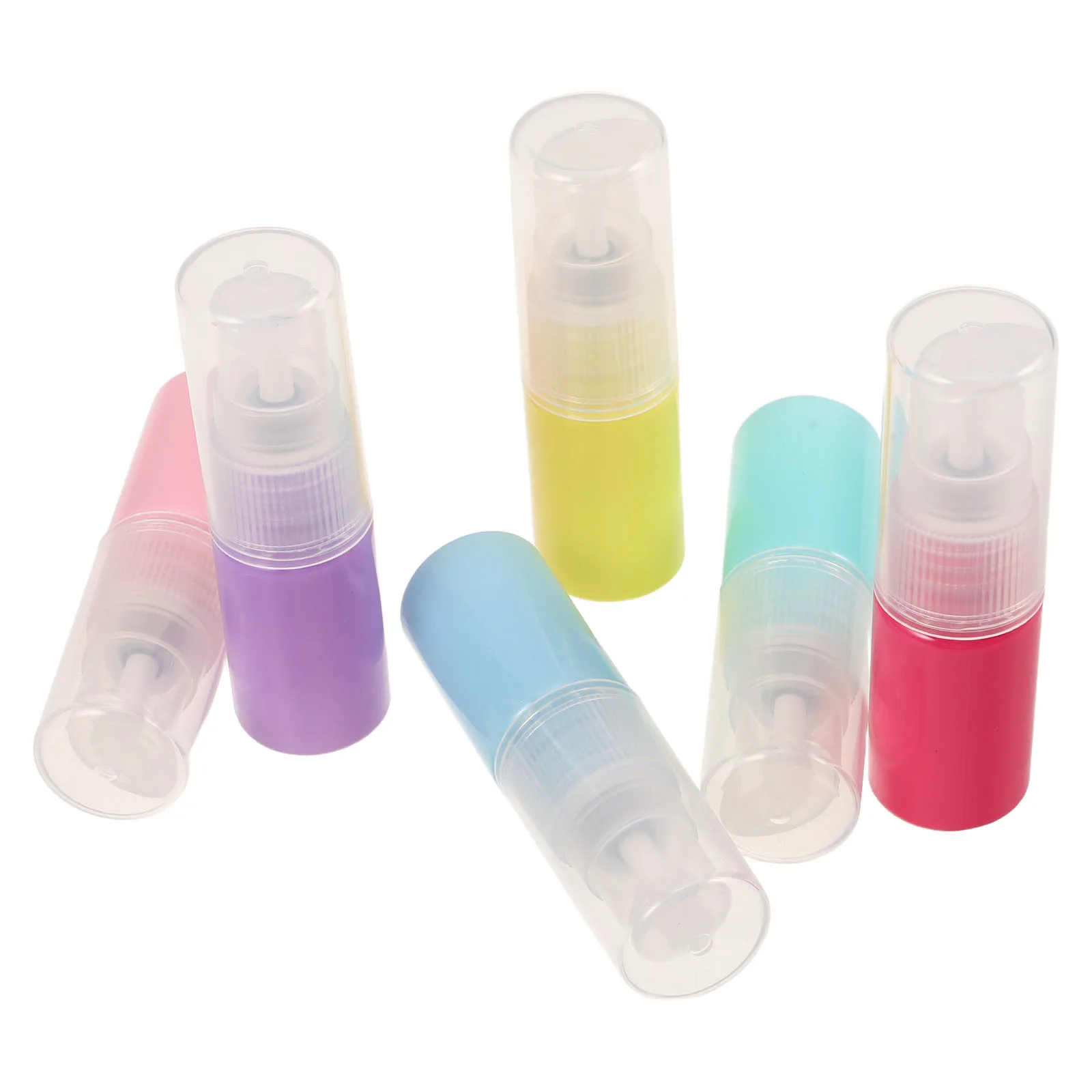 

6pcs 10Ml Refillable Travel Bottles Leakproof Mini Toiletry Dispensers For Skincare Shampoo Lotion Portable Airline Approved