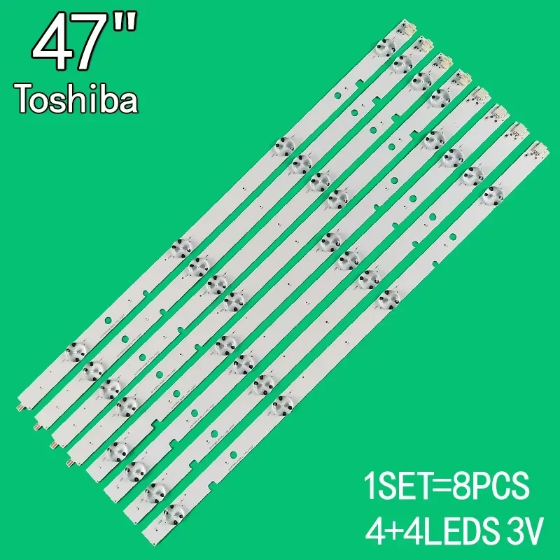 1 комплект = 8 шт. для ЖК-телевизора Toshiba 47 дюймов SVT470A53_REV05_L/R-Type_ 140227   47L6353DB 47L6453DB LC480DUJ-SGE1 TL470FS46-L 47L2400VM