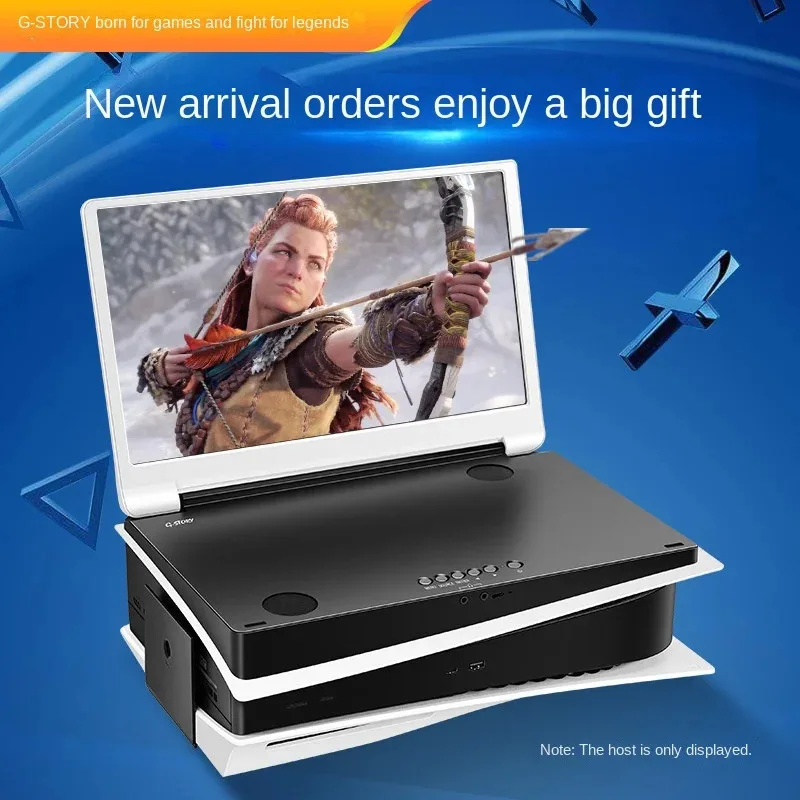 2023 جديد 15.6 بوصة PS5 مخصص الكل في واحد Playstation5 سليم المحمولة 4K لعبة الشاشة الفرعية ملحقات الألعاب