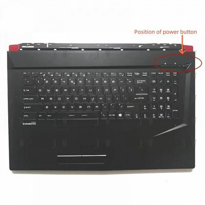 

DDJ New For MSI GL73 GP73 GP73M MS-17P1 Upper Case Palmrest Cover US RGB Backlight