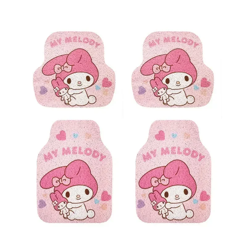 

Sanrio Kawaii Cinnamoroll My Melody HelloKittyCar Anti-Slip Wear-Resistant Anti-Dirty PVC Floor Mat, Universal for CarsCartoon