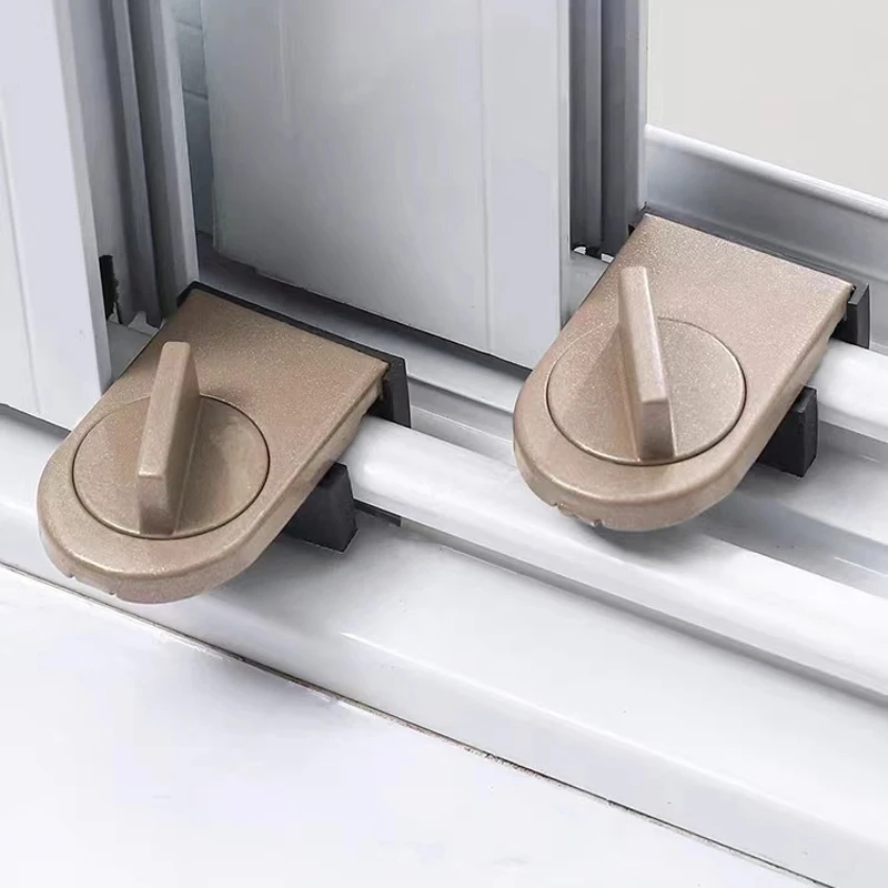 

2 шт. Защитные замки-фиксаторы для раздвижных дверей и шкафов, антивандальные ремни-фиксаторы для окон и дверей, защита от взлома, безопасность для детей