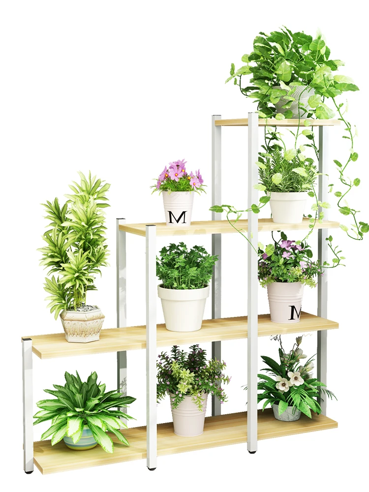 

Комнатная полка для цветов, железное искусство, многослойная напольная стойка для хранения, гостиная, зеленый ананасовый балкон, полка для цветочных горшков