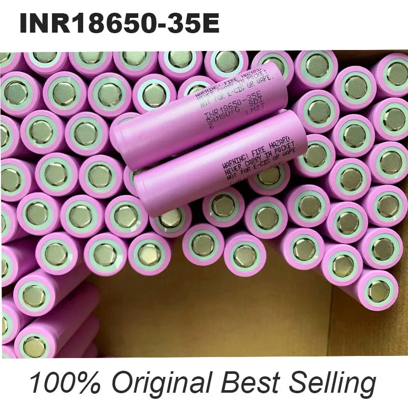 20Pieces 2025 100% Original Best Selling INR18650 35E 20A Discharge 3.7V 3500mAh Li-ion Screwdriver Batteries