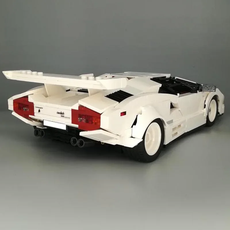 New Technical Series MOC-133279 Countach LP5000S QV  Hypercar Super Racing Car  Model Building Blocks Kid Toys Birthday Gifts