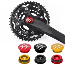 1pc Bicycle Crankset Dust Plug Bike Bottom Bracket Crank Dust Proof Cover Aluminum Alloy Tooth Plate Dust Plugs Accessories