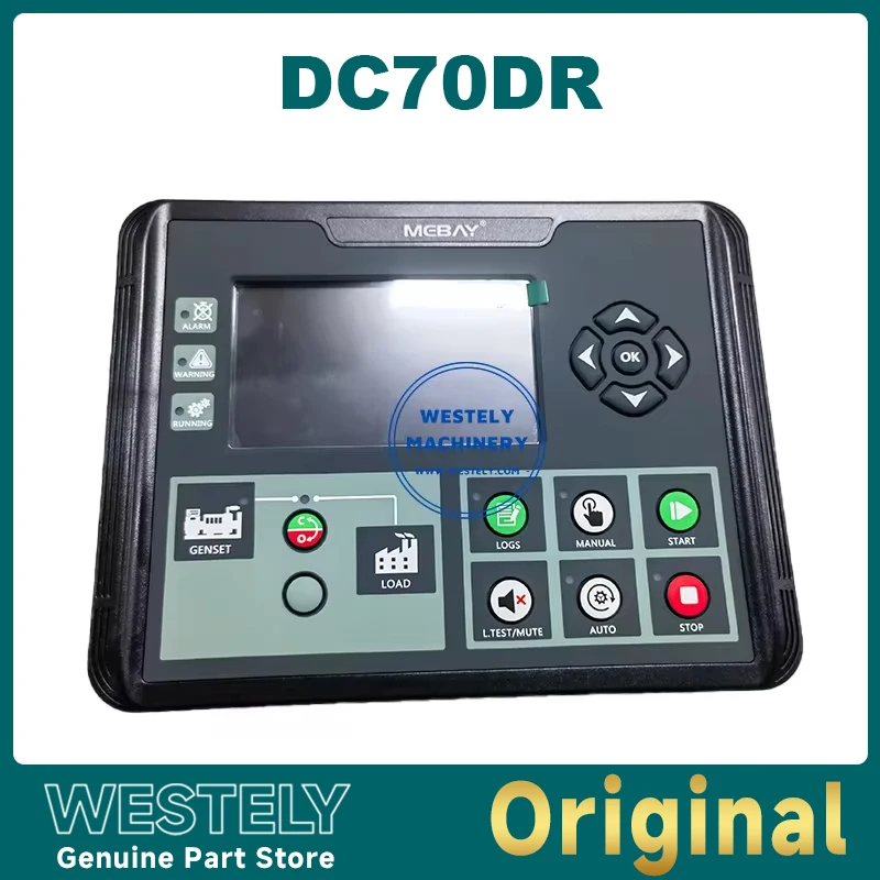 Mebay DC70DR Original Generator Controller LCD Display Self-starting Control Board Diesel Genset Spare Parts