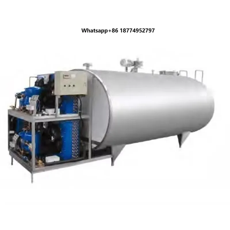 New 5000-Liter Cow Milk Chiller Tanker for Food & Beverage Core Components with Pump & Motor Dairy Factory Manufacturing Plant