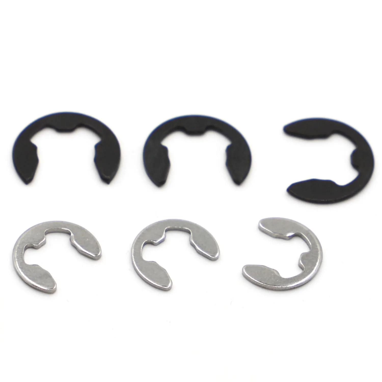 

M1.2 M1.5 M2 M2.5 M3 M4 M5 M6-M15 GB896 Black 65Mn 304 Stainless Steel Shaft External Retaining Ring E Clip Snap Circlip Washer