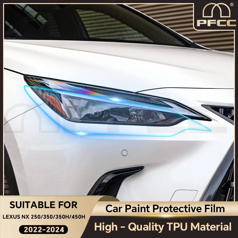 

TPU Headlight Film for Lexus NX 250 350 350H 450H 2022 2023 2024 Clear Pre Cut PPF Scratch Car Paint Protection Film Accessories