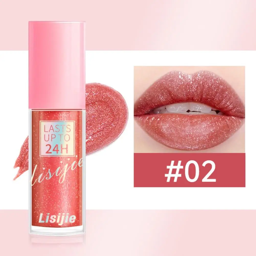 Fluindo luz glitter lábio esmalte 3 cores de longa duração hidratante diamante shimmer brilho labial brilhante pérola batom líquido