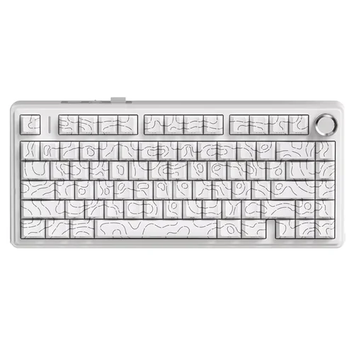 AULA F75Pro-Teclado mecánico inalámbrico para videojuegos, montado en junta, RGB, personalizado, diseño 75%, teclas PBT de grabado lateral