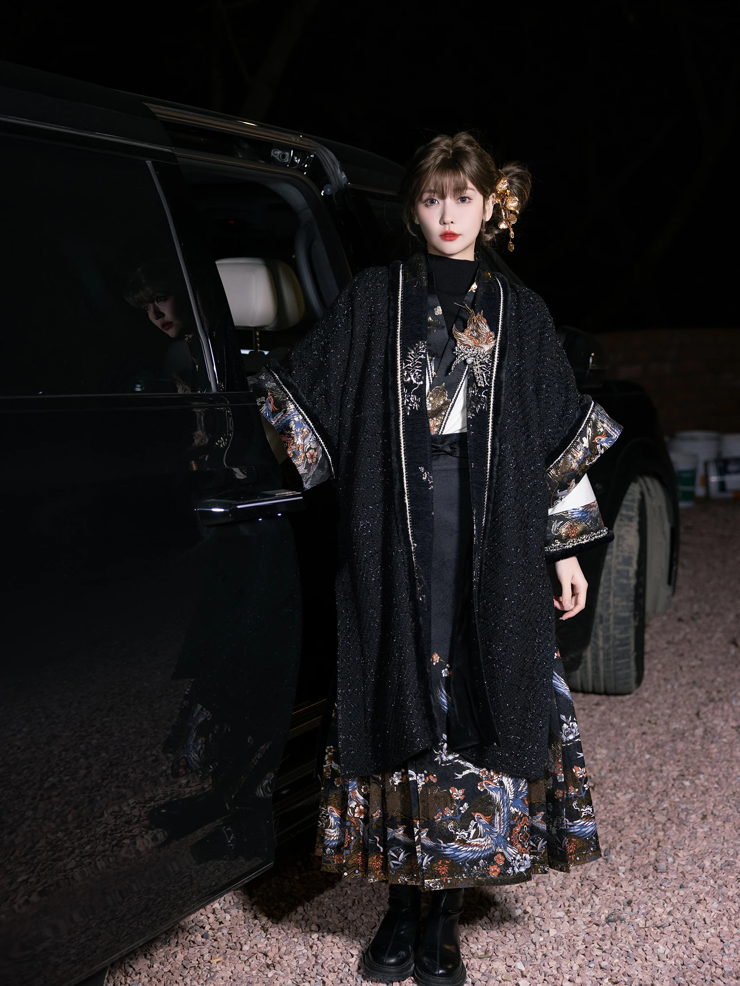 

New Arrival Warm Wool Hanfu Set New Chinese Sle k Thousand Miss Aosphere Mirror ing up Women's Faionable Tradi...