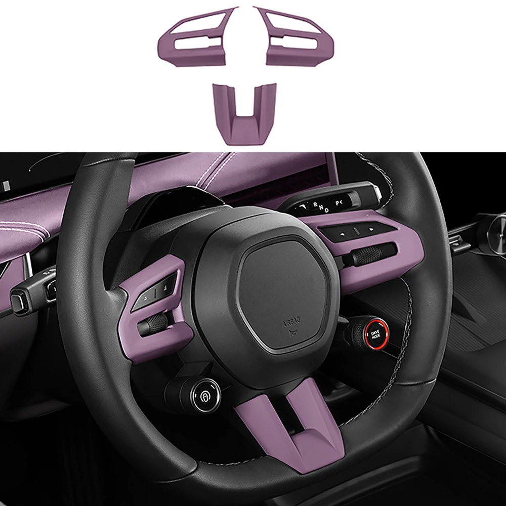 

Car Steering Wheel Decorative Patch Modification Accessories Fit For Xiaomi YU7 2025 2026 Car Interior Protection Accessories